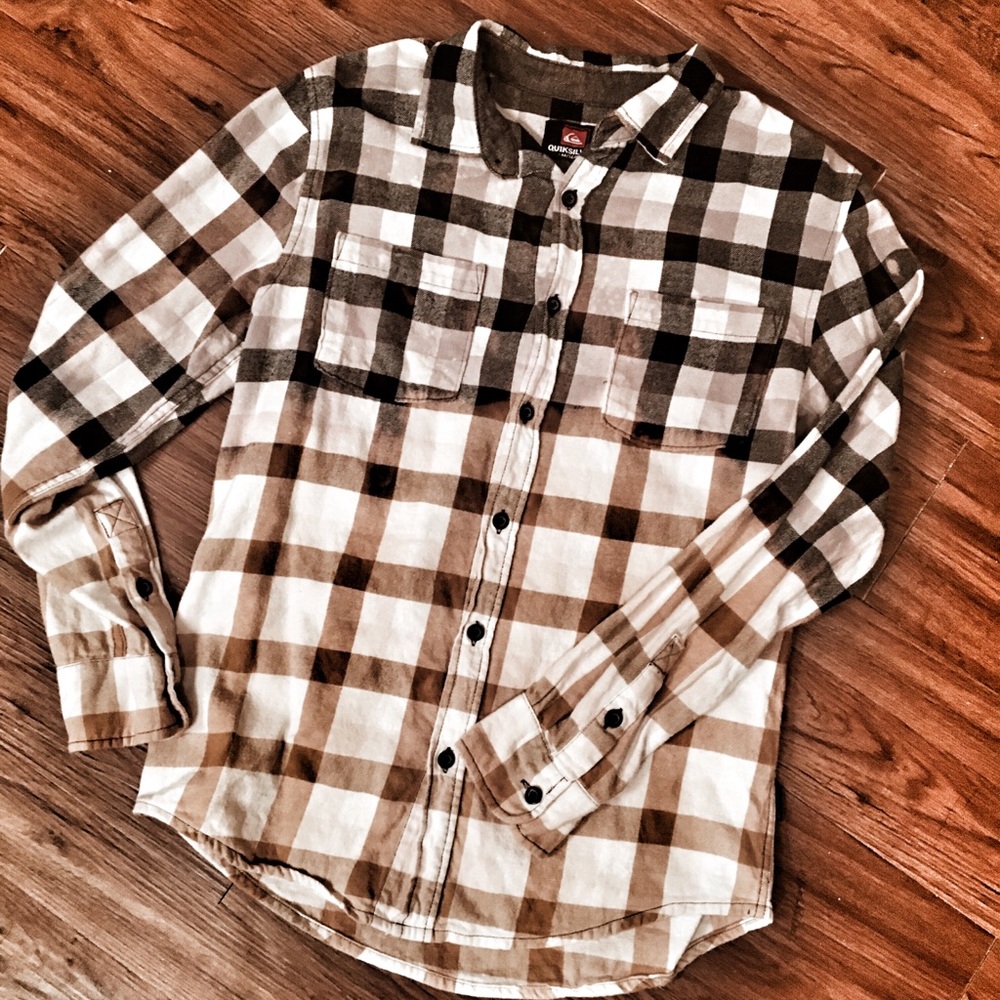 Quicksilver Custom Bleached Flannel. - image 1